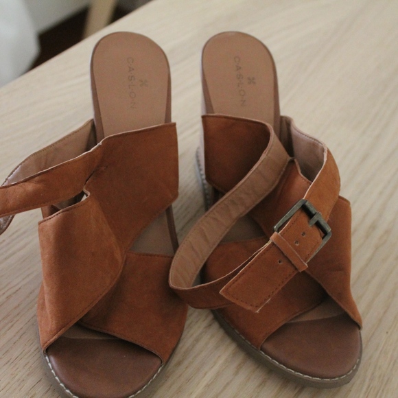 Nordstrom "Caslon" Suede Wedges - Picture 4 of 7